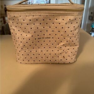 kate spade Polka Dot Lunch Bag - Cream and Black